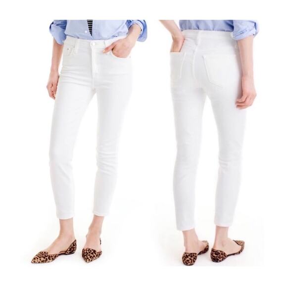 J. Crew Denim - J. Crew Lookout High Rise Skinny Crop Jean in White